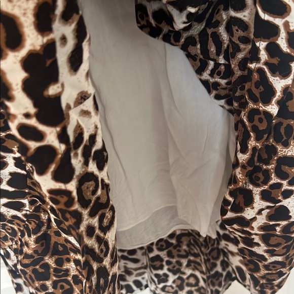 Leopard Print Mini Dress with Dolman Sleeves - Picture 4 of 5